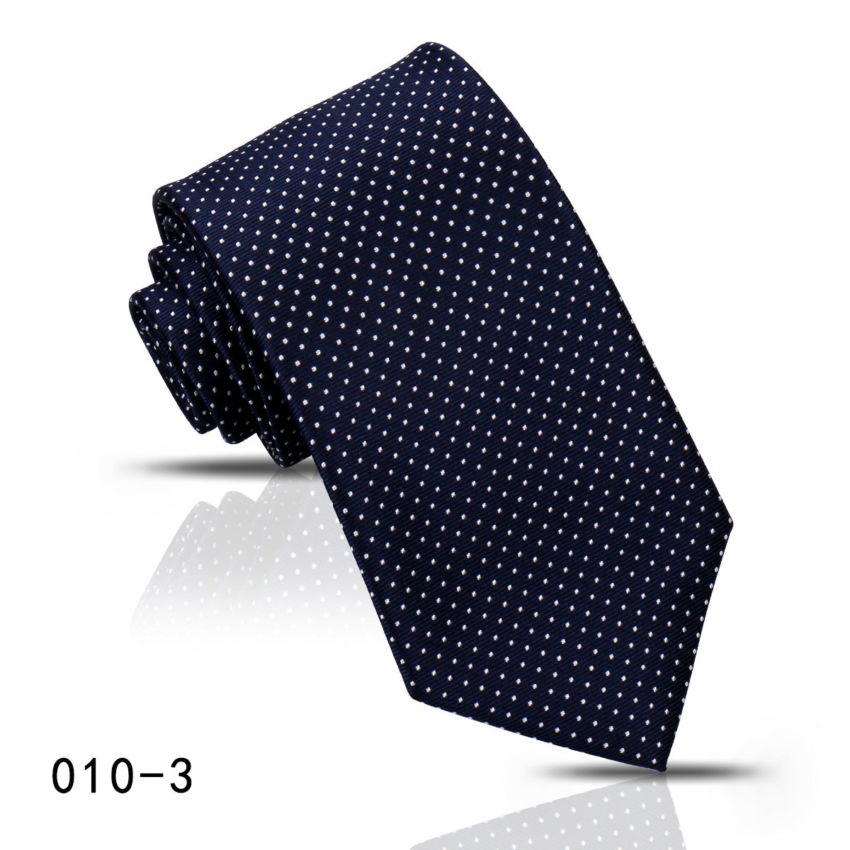 男士商务职业条纹领带8CM高级感蓝色藏青手打衬衣搭配嵊州现货详情32