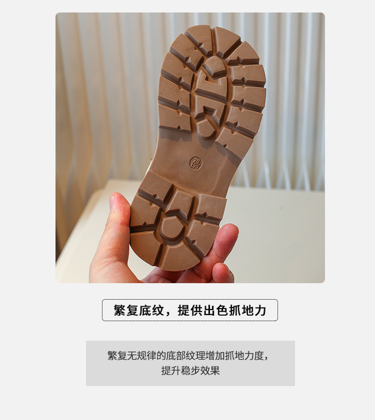 儿童马丁靴2025年秋冬新款小女孩单靴绣花女童公主靴女宝宝短靴详情5