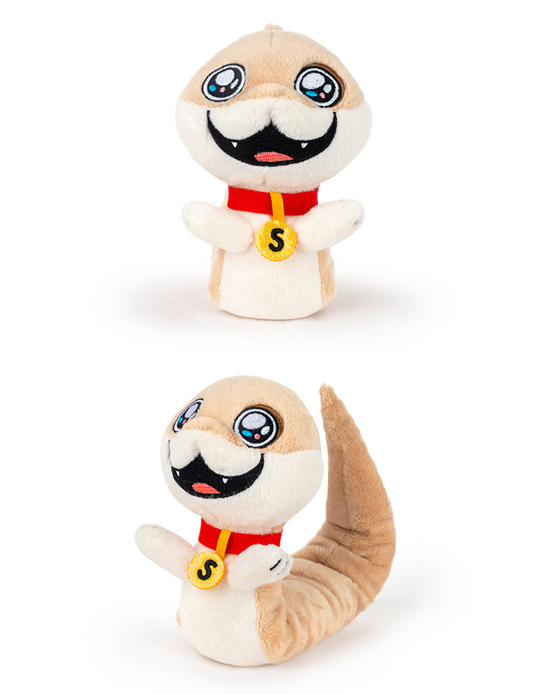 Wholesale of genuine little dog, snake, Dot, plush toy figurines, mood Twist and Play, cute dog New Year gifts pic 8