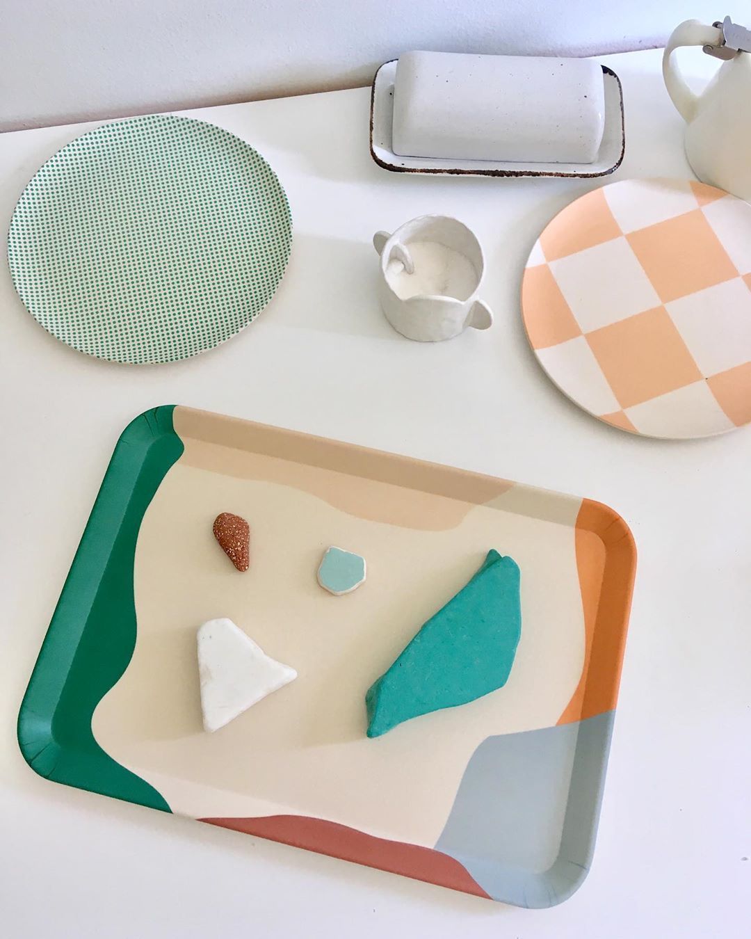 现货XeniaTaler加拿大竹纤维盘子餐具耐摔水果早餐盘面包甜品盘详情4