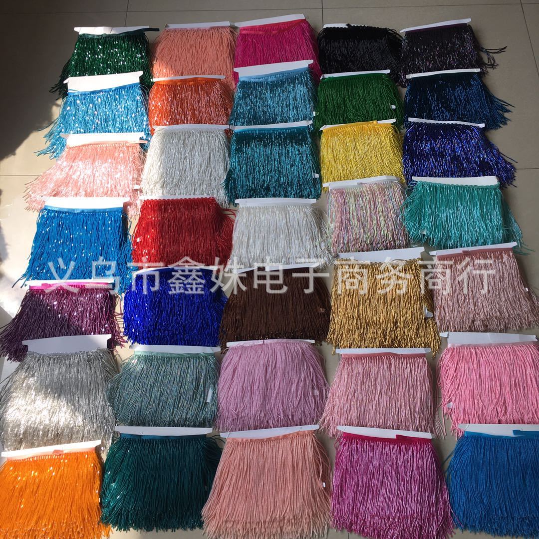 15cm golden tube bead tassels, fashionable handcrafted wedding dress, evening gown and dance dress tassels pic 2