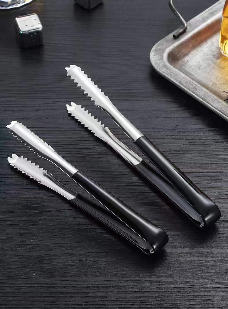 Household high-temperature resistant stainless steel ice clamps, thickened and lengthened non-magnetic anti-scrubber ice cube clamps, special ice bucket tools for milk tea, sugar cubes and fruit ice clamps pic 4