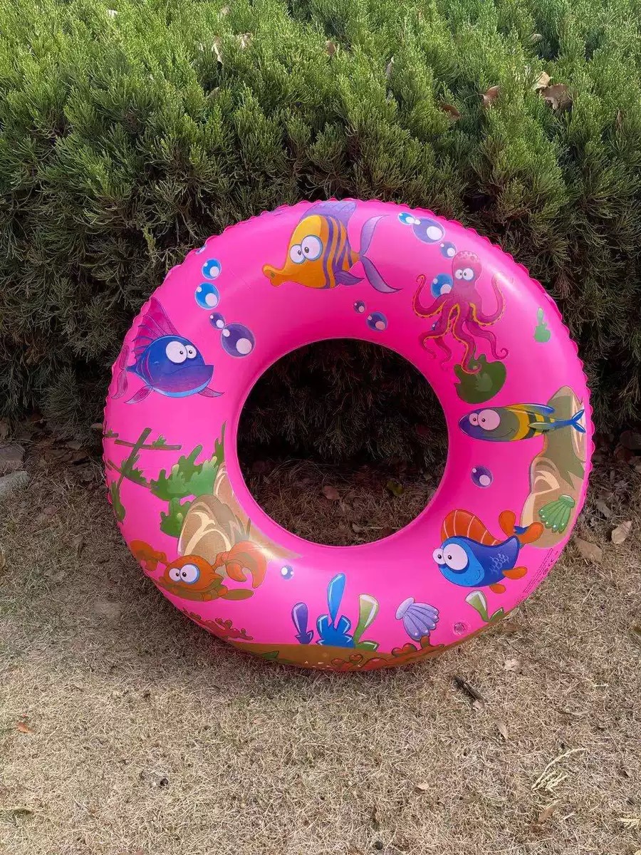 厂家直供新款海豚PVC泳圈蜜蜂救生圈儿童腋下圈充气卡通玩具批发详情10
