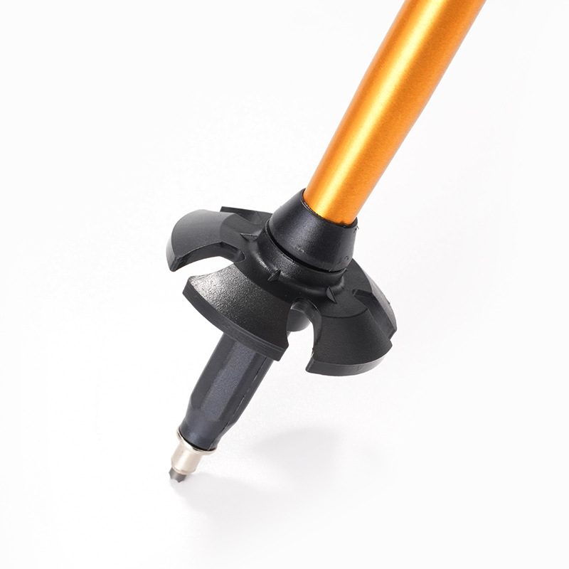 跨境四节折叠登山杖7075铝合金超轻户外徒步远足北欧减震伸缩手杖详情10