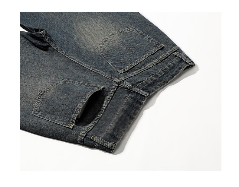 2024 Personalized Korean-style straight-leg jeans for women, new spring and autumn high-waisted, slimming, loose, petite wide-leg jeans pic 5
