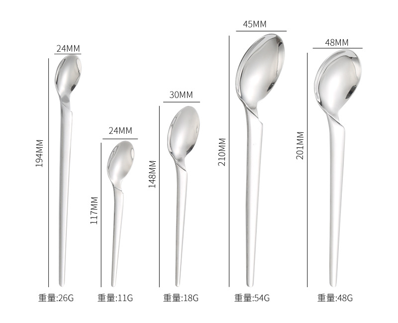 Steak knives, forks, Western cuisine, hotel supplies, stainless steel tableware, knife, fork and spoon sets, creative thickened table knives and spoons wholesale pic 7