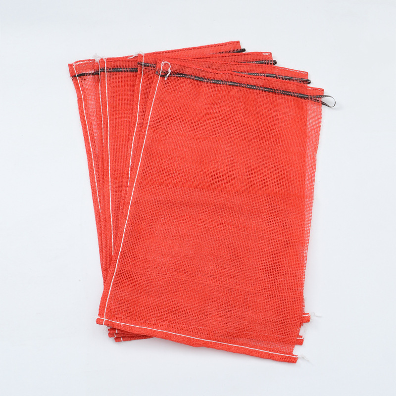 Customized PP plastic plain woven trademark net, eye bags, onion woven bags, vegetable and fruit net bags for foreign trade export pic 2