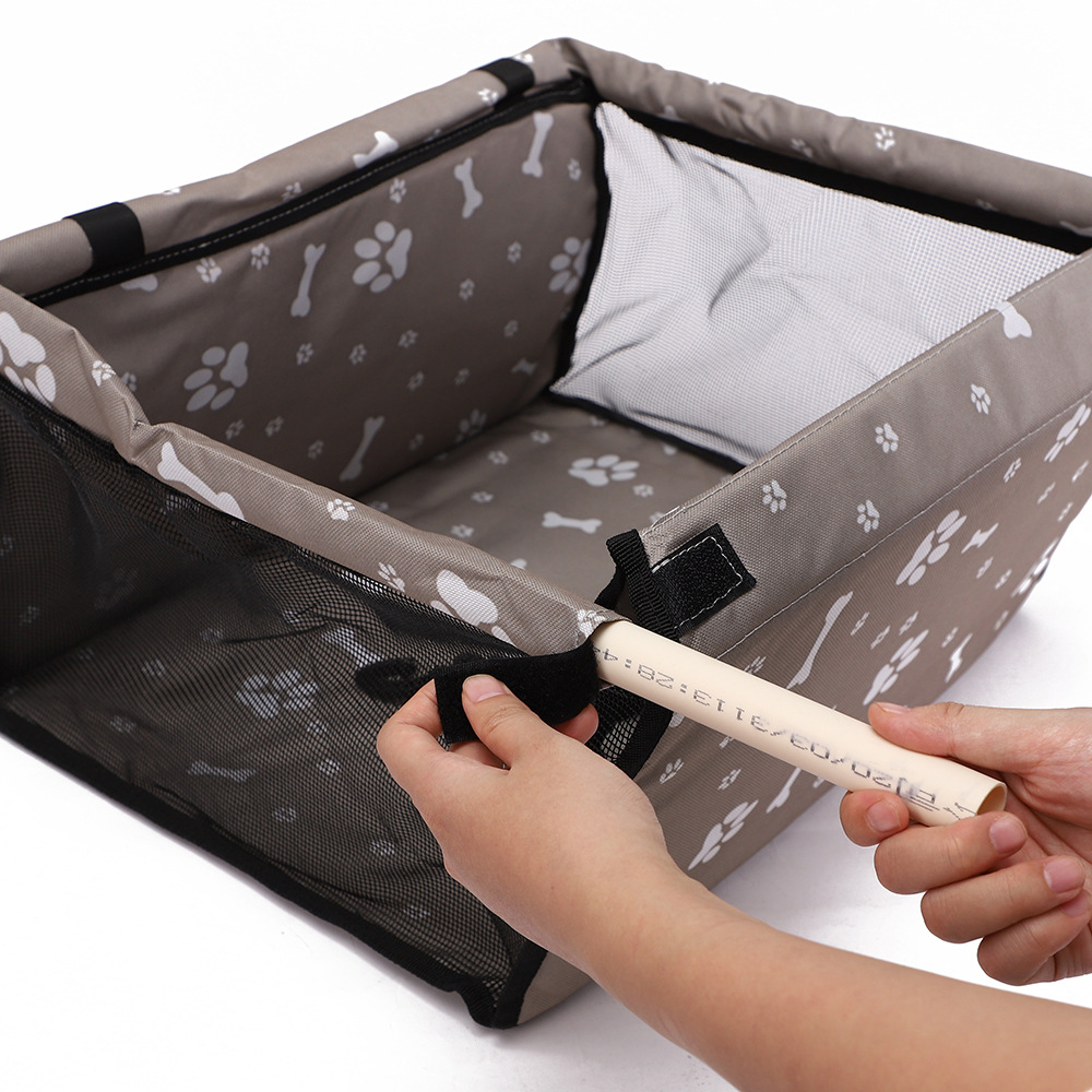 Rongka Pet Cross-border Car Pet Bag, Cute Printed Portable Pet Bag, Oxford Cloth Car Pad Pet Hanging Bag, Pet Travel Bag pic 12