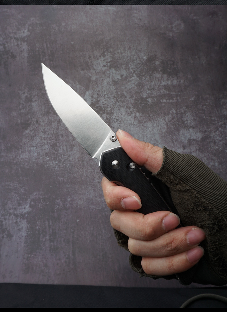 Outdoor folding knife D2 steel knife G10 handle in stock, 1-piece consignment on AliExpress pic 15