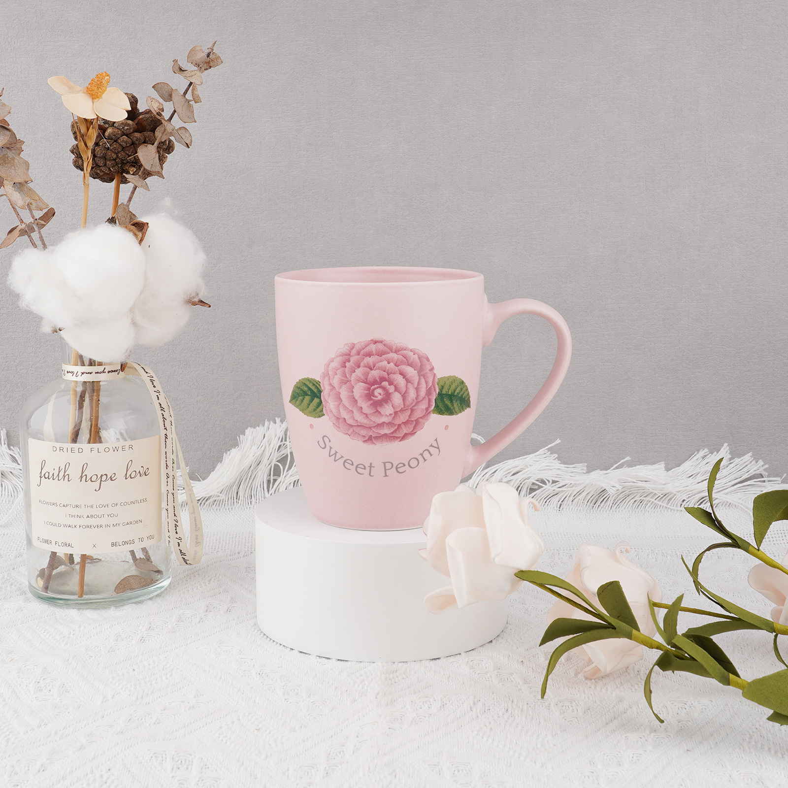 北欧哑光色釉磨砂马克杯子创意彩色INS马克杯印刷logo牛奶杯详情5