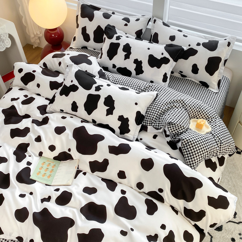 床上用品三件套 礼品芦荟棉床单被套床单四件套一件代发厂家批发详情11