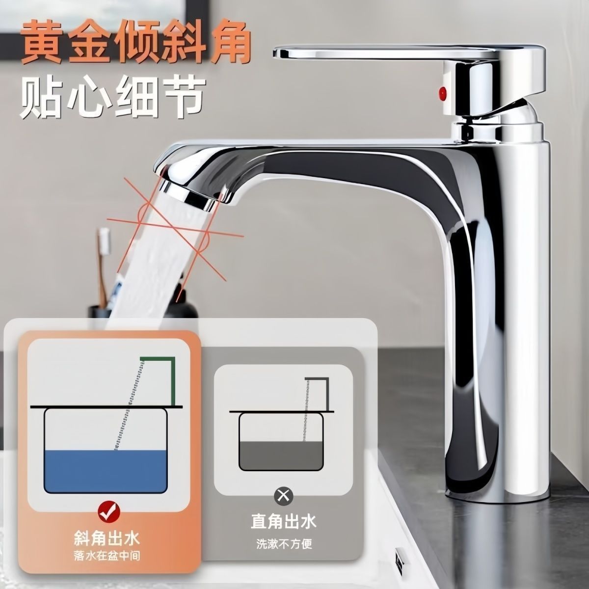 All-copper washbasin, faucet, cold and hot water, household washbasin, bathroom single cold washbasin, countertop, washbasin pic 7