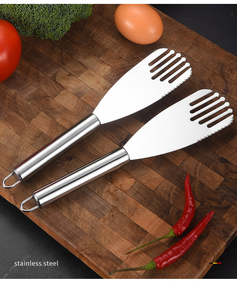 不锈钢烘焙铲多用途芝士料理铲蔬菜切刀铲搅拌捞面铲煎饼铲子详情11