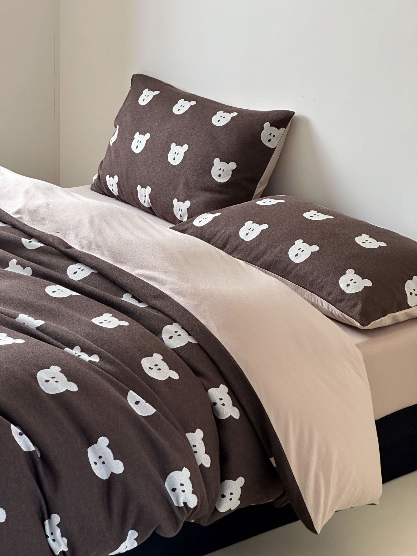 2025 Thickened knitted jacquard Class a all-cotton jacquard knitted cotton four-piece set, Tianzhu cotton Bear Naked Sleeping Quilt cover pic 15