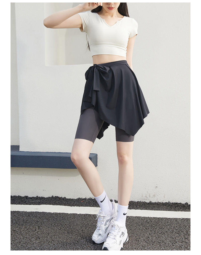 瑜伽打底裙一片式遮臀裙遮挡裙运动健身女屁帘防走光遮屁股半身裙详情11