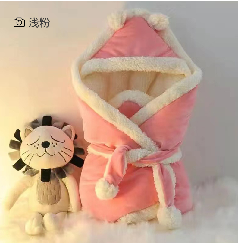 包被婴儿初生秋冬加厚新生儿抱被冬加厚外出保暖宝宝防惊跳襁雁冰详情18