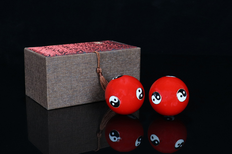 Cross-border foreign trade Beijing Jingtai LAN handball craft gifts, cloisonne enamel low-temperature hand-rotating ringtone massage fitness balls pic 21