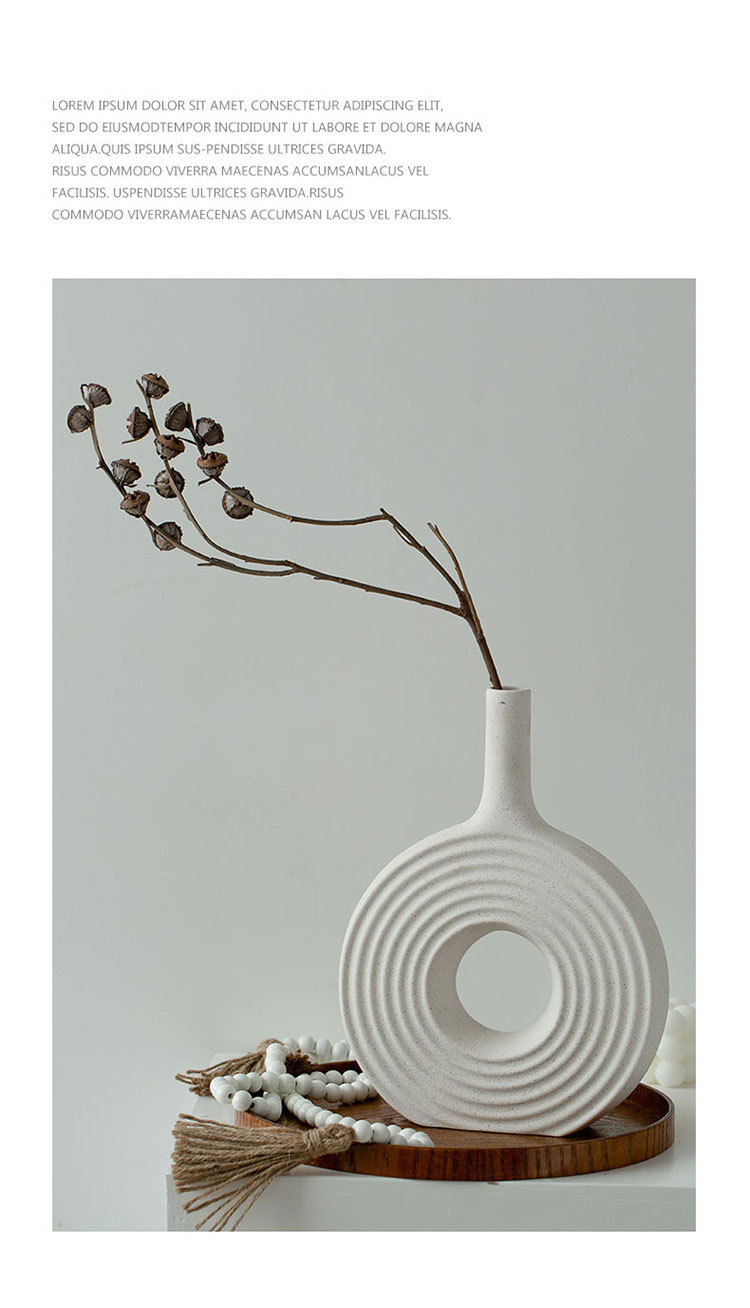 2026 New style flower arrangement, creative unglazed vase, hydroponic home decoration piece, ins style, high appearance level, flower vases, Nordic high-end ceramic pic 8
