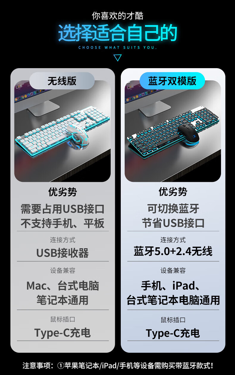 The Pioneer X7S wireless keyboard and mouse set is silent, ultra-thin, and has a high level of appearance for gaming computers and office machinery pic 6