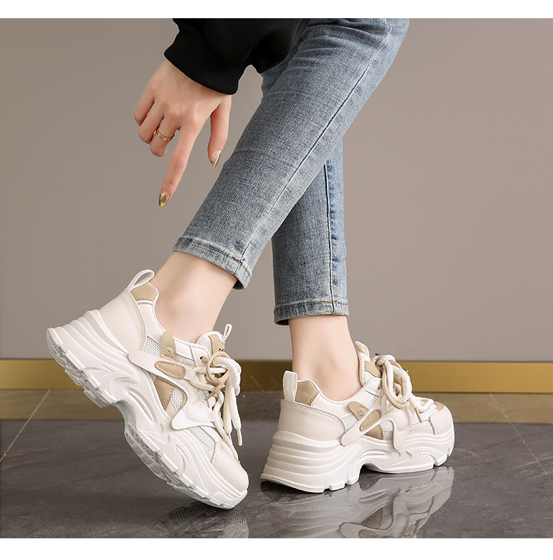 高级感莆田老爹鞋女2024年新款春夏透气显脚小码34软底运动跑步鞋详情20