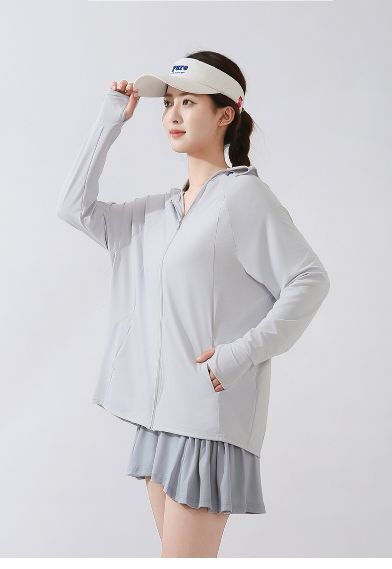 This is the same style of summer outdoor sun-protective clothing for both men and women. It is a loose and large-sized sun-protective garment with ice silk pic 36