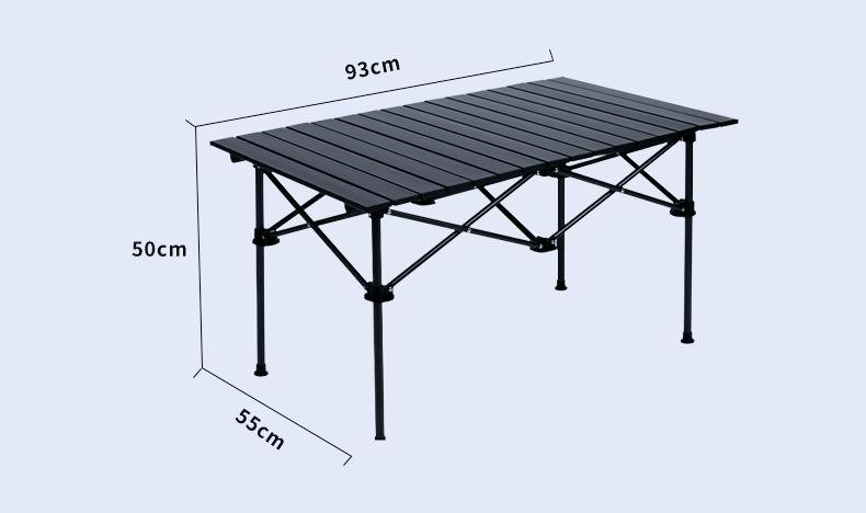 加工定制户外折叠桌蛋卷桌便携式野餐桌椅露营桌子套装野营可折叠详情23
