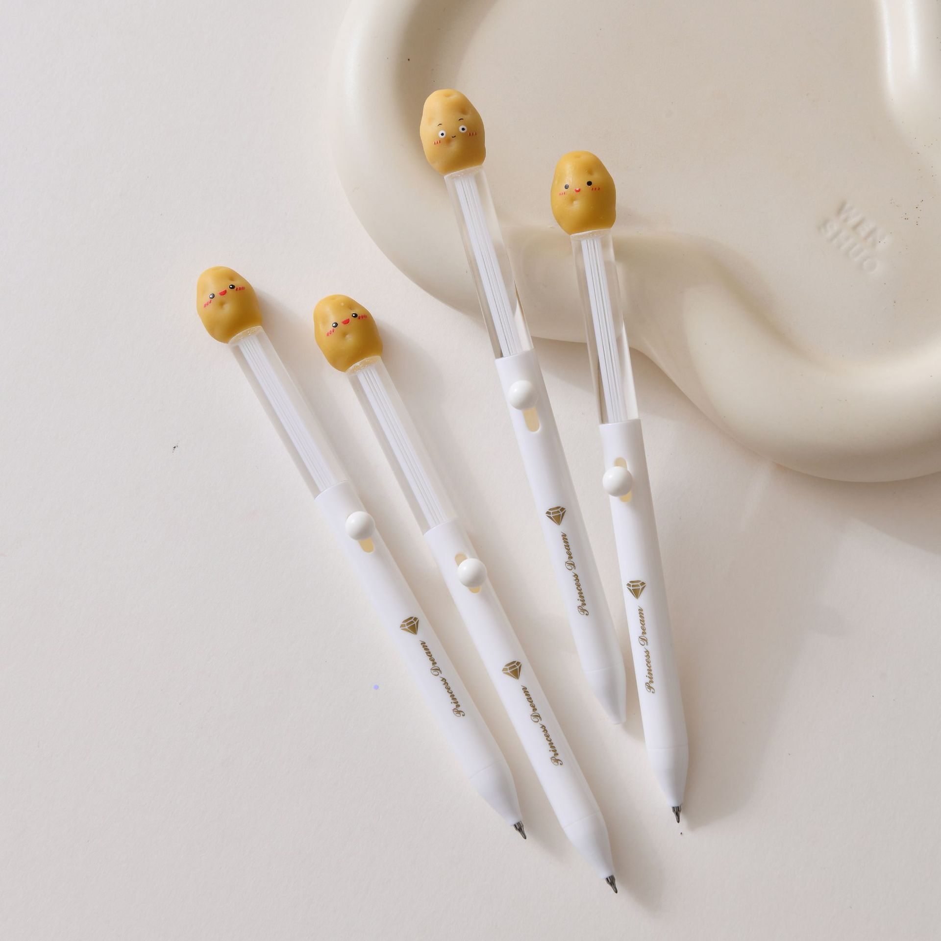 晨兮可爱创意土豆卡通学生中性笔速干速写笔批发日用吸管百货用品详情12