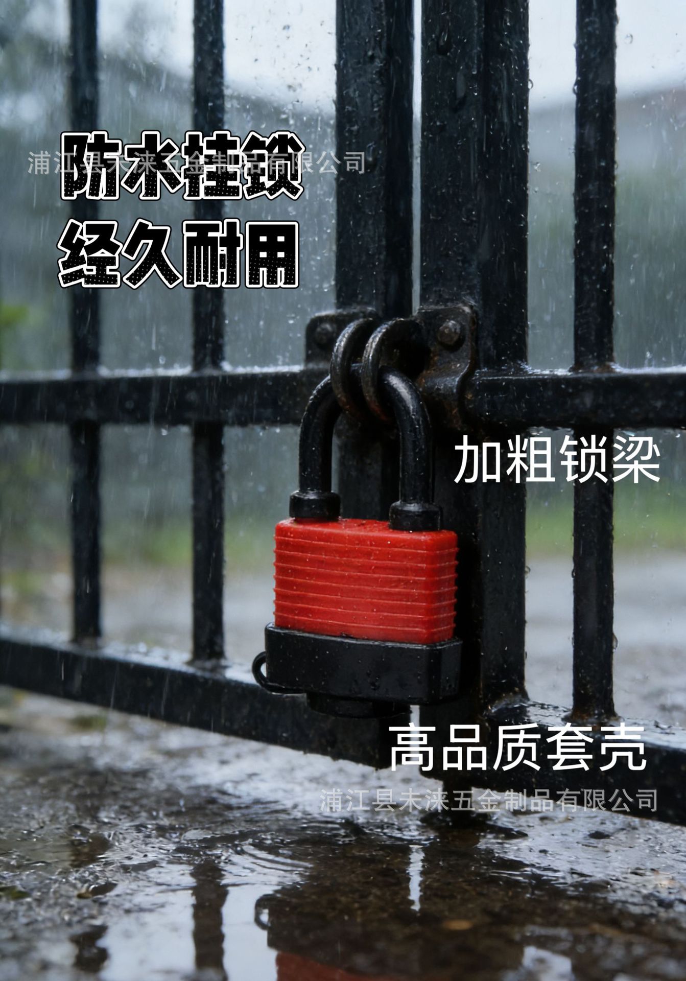 Factory direct sales: Outdoor waterproof multi-layer padlocks, outdoor anti-theft and anti-rust lock heads, locks, door locks, large door locks, copper lock cores pic 4