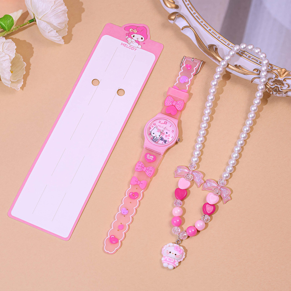 可爱卡通项链套装儿童手表三丽鸥小学生手表高颜值女孩watch饰品详情14