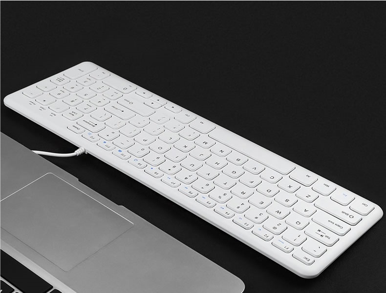 BOW巧克力键盘有线台式电脑笔记本USB外接家用办公打字无线键鼠小详情7