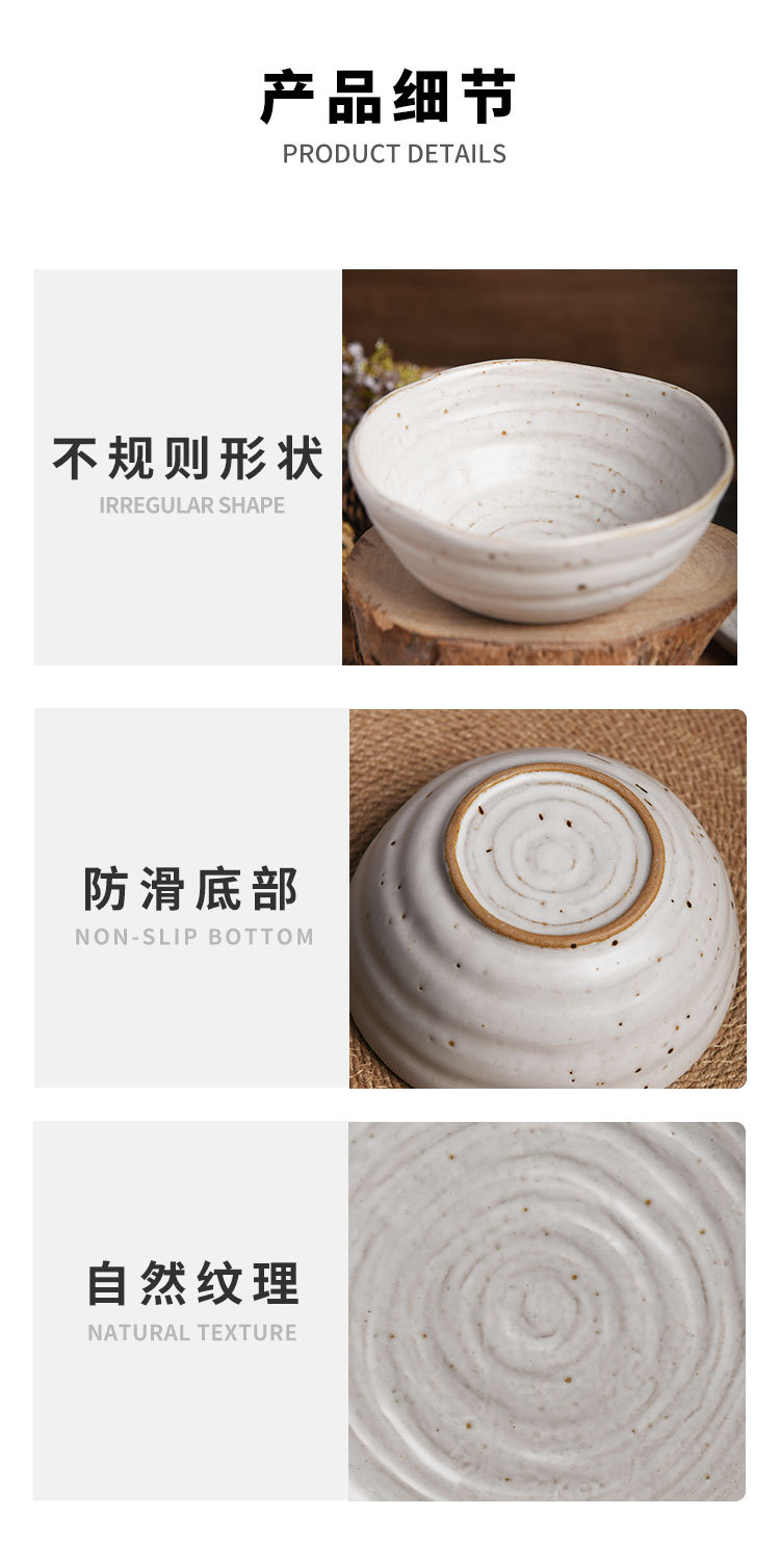 外贸不规则ins复古酒店餐具饭店会所私房菜高颜值碗碟盘套装详情12