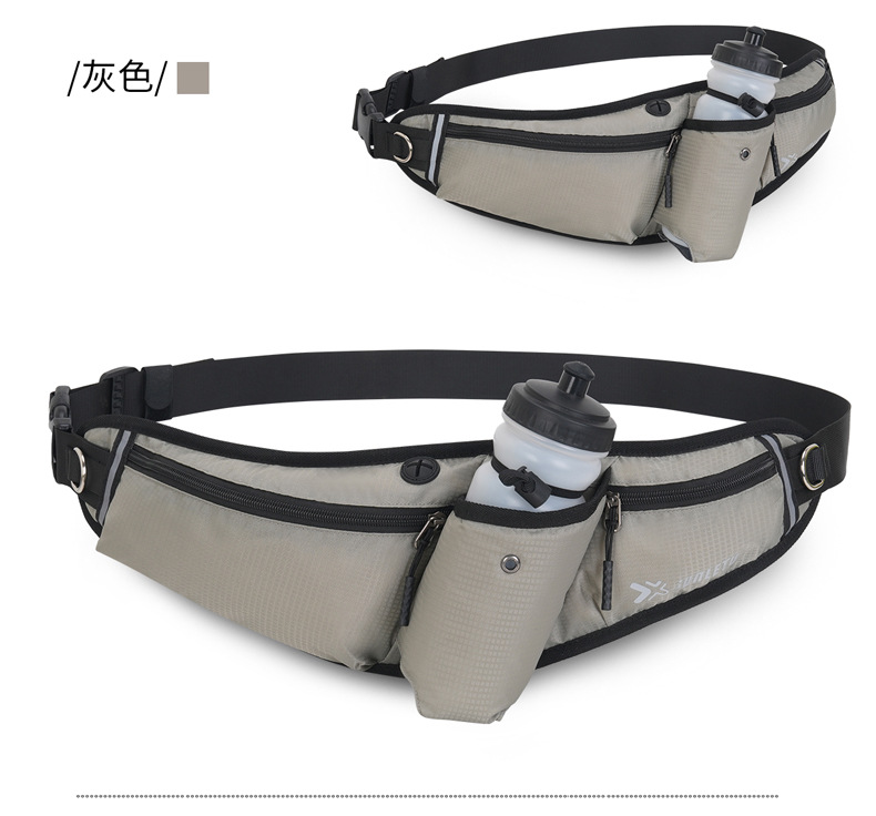 Cross-border large-capacity waterproof running and fitness mobile phone chest bag, multi-functional nylon water bottle waist, outdoor sports waist bag pic 18