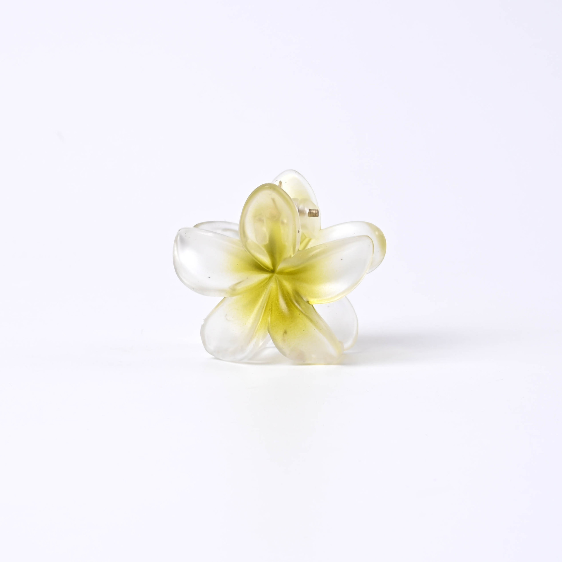 4cm matte gradient frangipani color travel essential hairpin, half-tied ponytail side clip, wholesale foreign trade supply pic 4