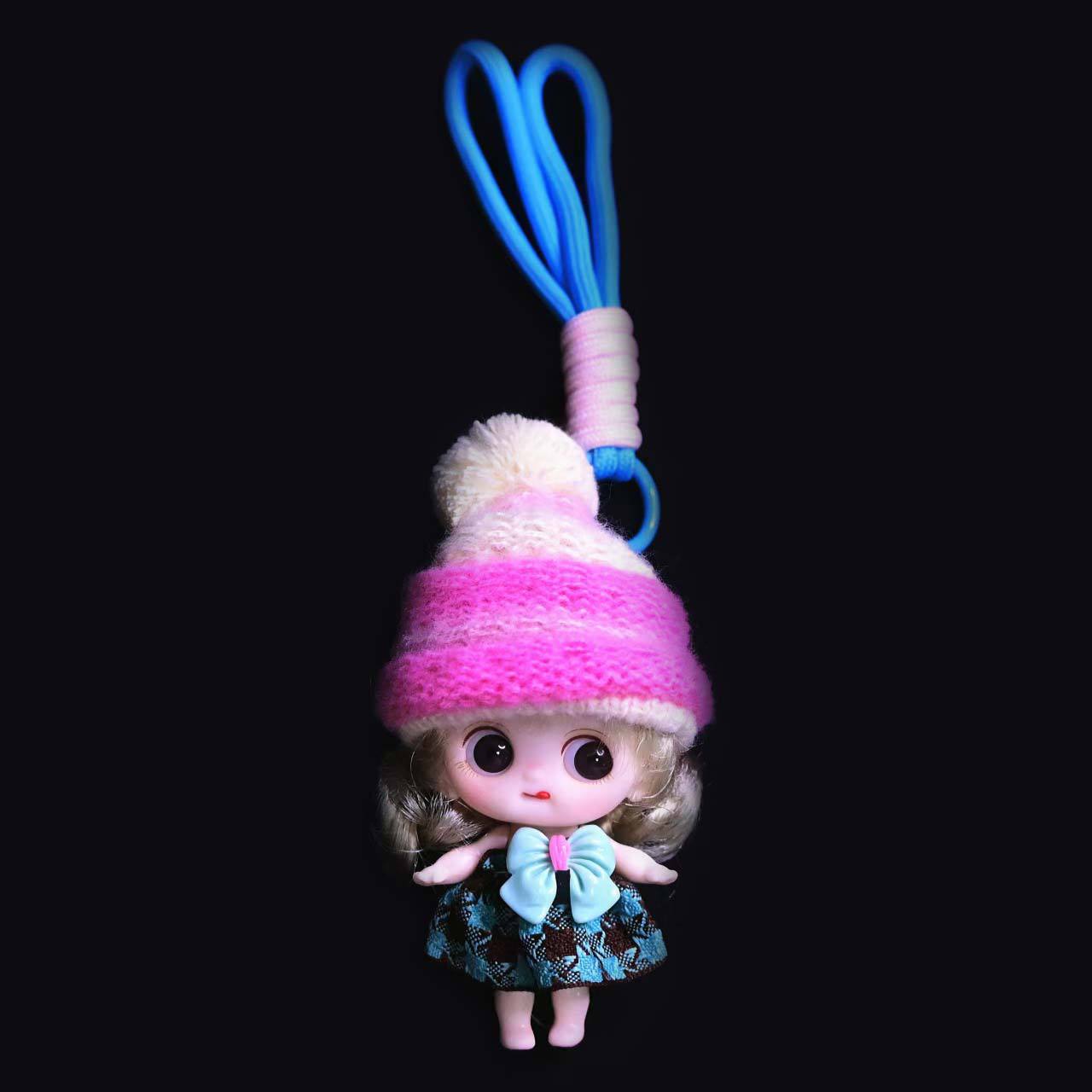 潮流时尚多色卡爱卡通洋娃娃配饰挂件玩偶少女心娃娃公仔背包挂饰详情6