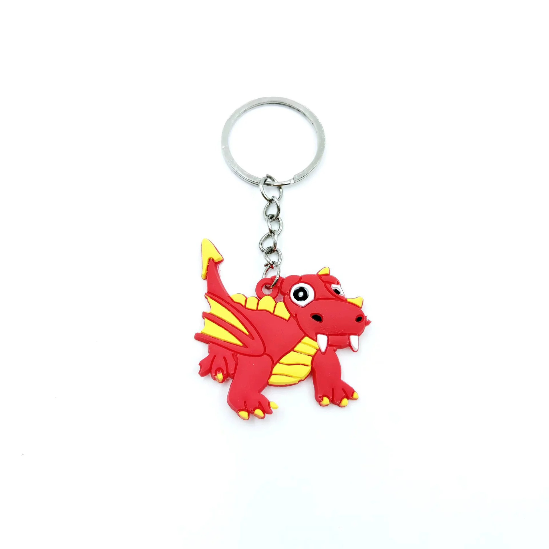 跨境欧美恐龙钥匙扣恐龙钥匙链PVC软胶挂件钥匙扣派对小礼品批发详情8