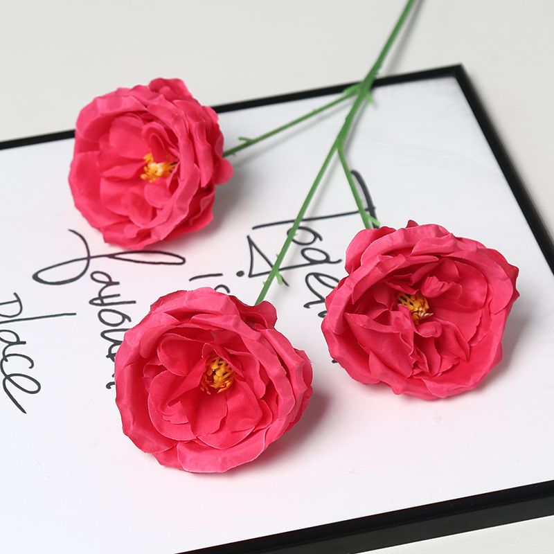 仿真假花新款红色系婚礼婚庆装饰路引花户外拍摄道具软装绢花婚庆用品婚礼拱形门详情23