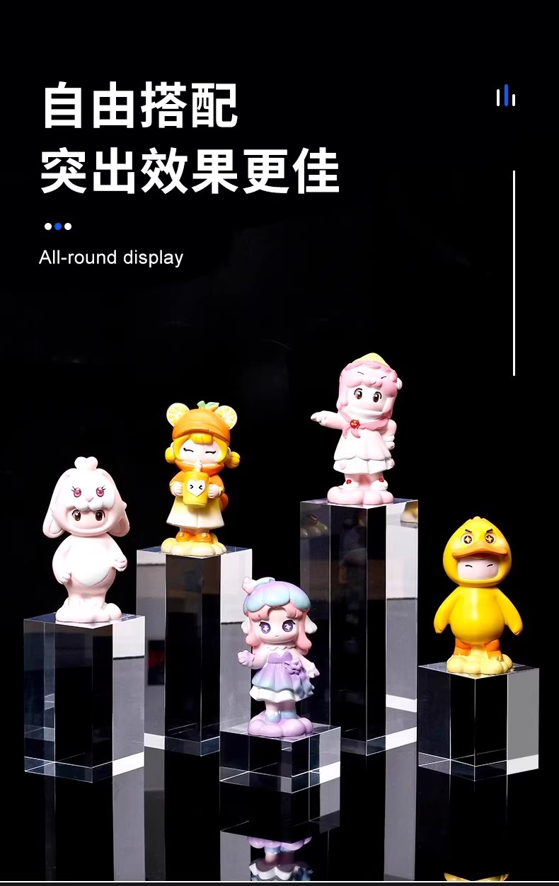 亚克力方块正方体底座水晶模型展示台增高底托首饰透明陈列架定制详情8