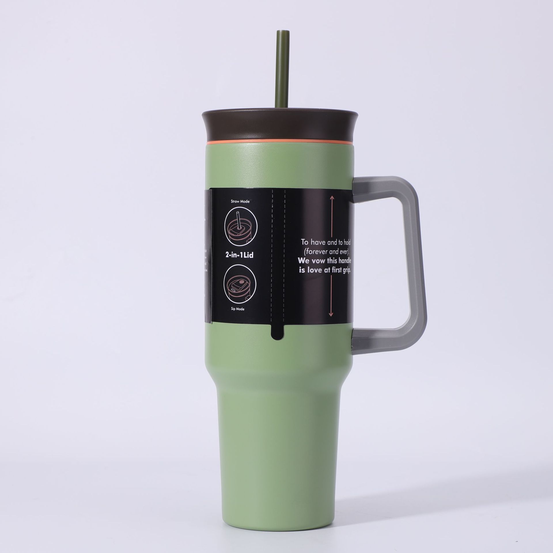 New cross-border 304 stainless steel ice cup, high appearance level, simple insulated water bottle, outdoor portable large-capacity water cup pic 6