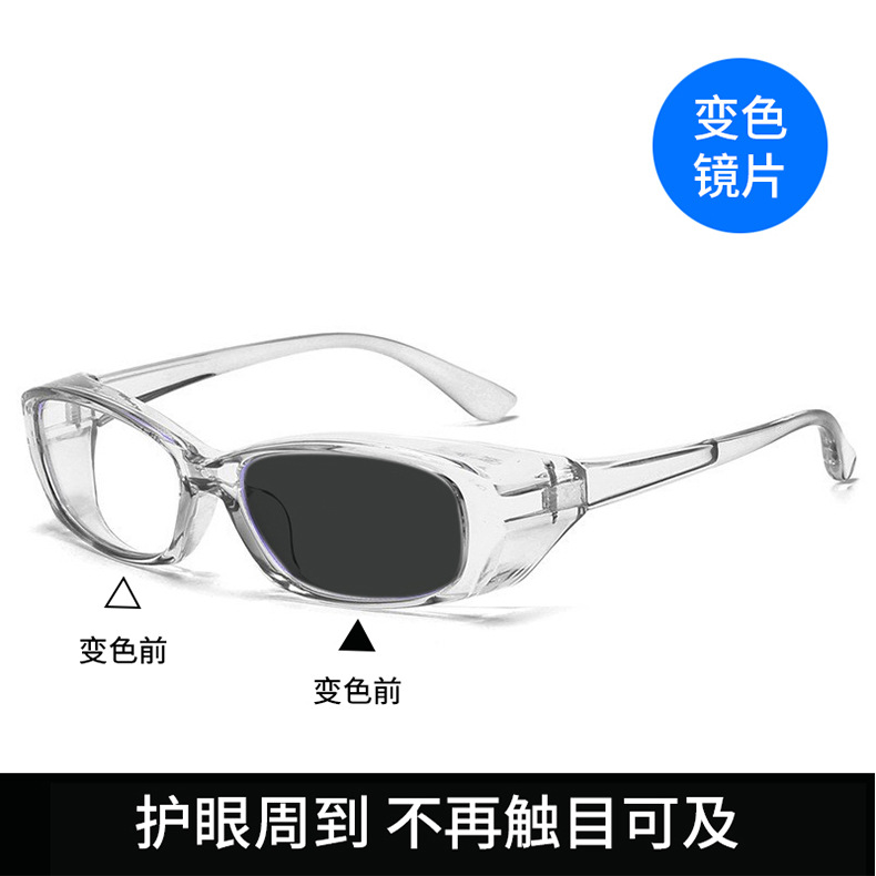 变色防雾护目镜男女防风沙防花粉防飞沫骑行护目镜防蓝光防护眼镜详情18