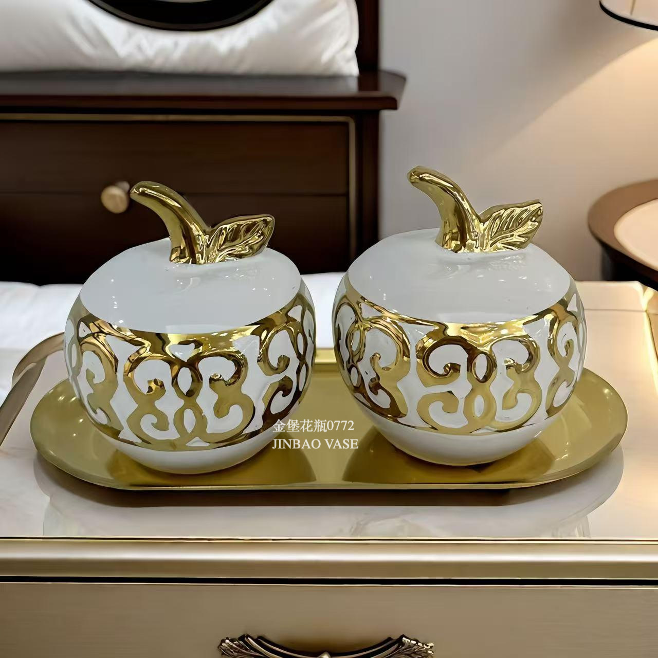 Nordic creative ceramic vases, rotating aesthetic ornaments, high-end living room entrance hall tabletop, dining table, dried flower decorations pic 28