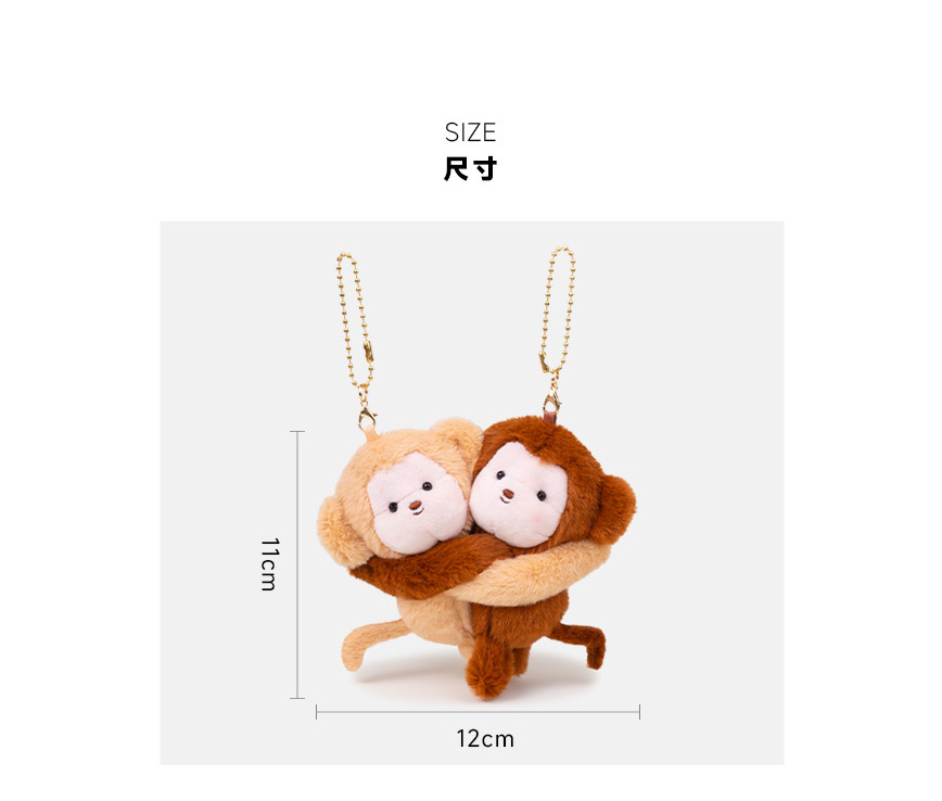 Best friend style puppy plush keychain schoolbag pendant pic 10