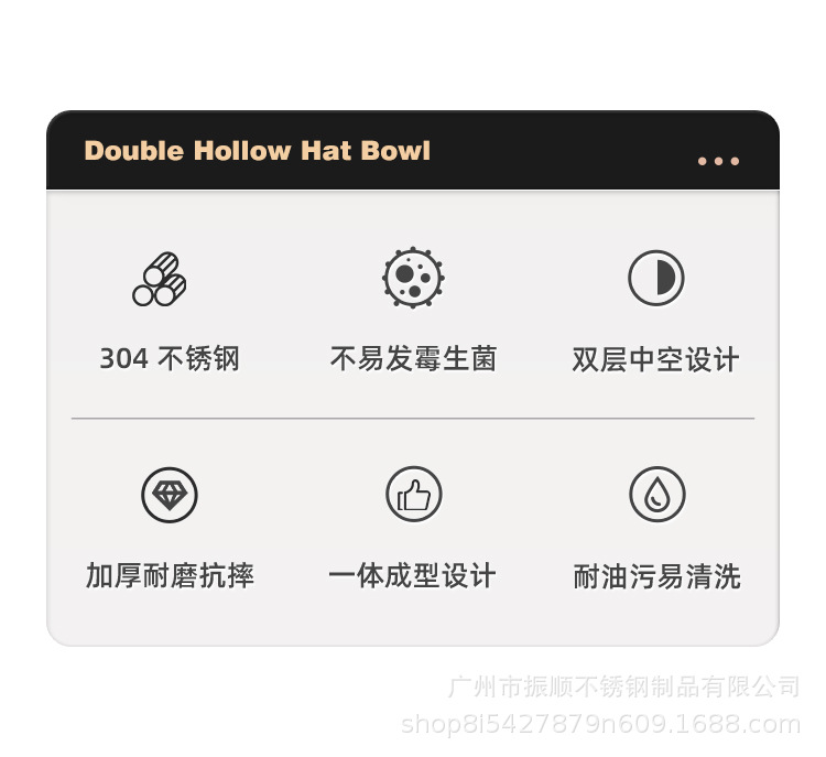 304不锈钢碗拉面碗饭泡面大碗酸奶碗面馆螺蛳粉杀猪粉大汤面碗详情2