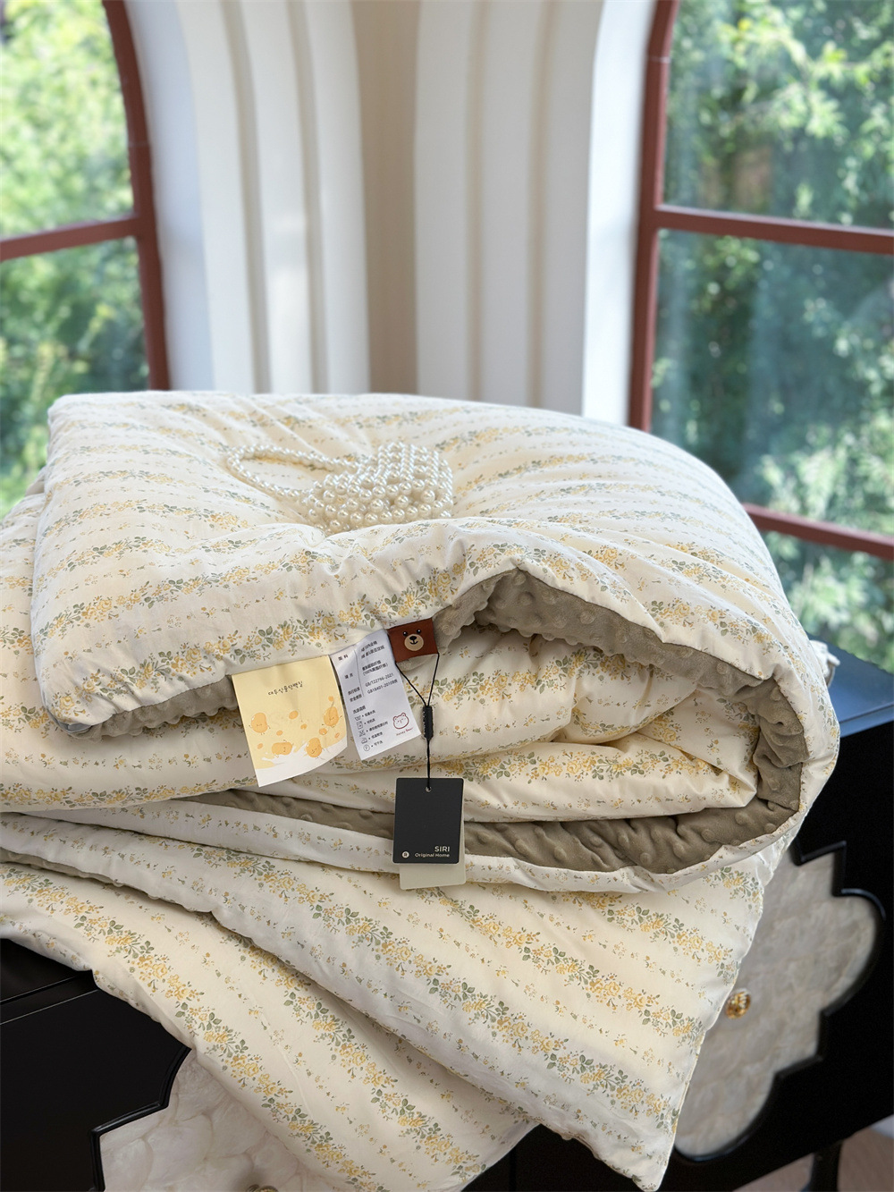 13372 All-cotton cartoon small floral print spring and autumn quilt soothing, bean quilt warm and fleece winter quilt core pic 76