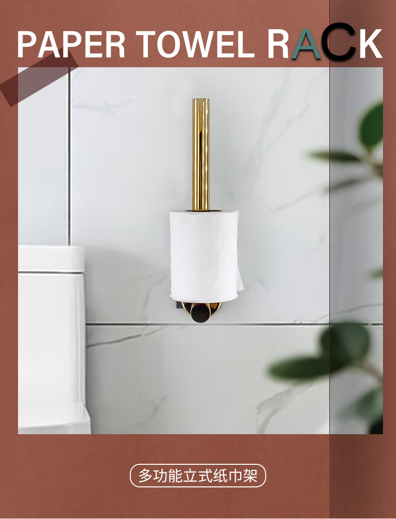 Wholesale of household bathroom toilet paper roll racks, stainless steel toilet paper racks, kitchen paper racks, hotel engineering bathroom tissue racks pic 1
