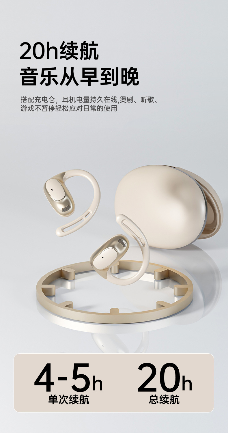 The new cross-border over-ear Bluetooth headphones are lightweight, comfortable, have an ultra-long battery life, and feature silicone low-latency non-in-ear ear tips pic 10