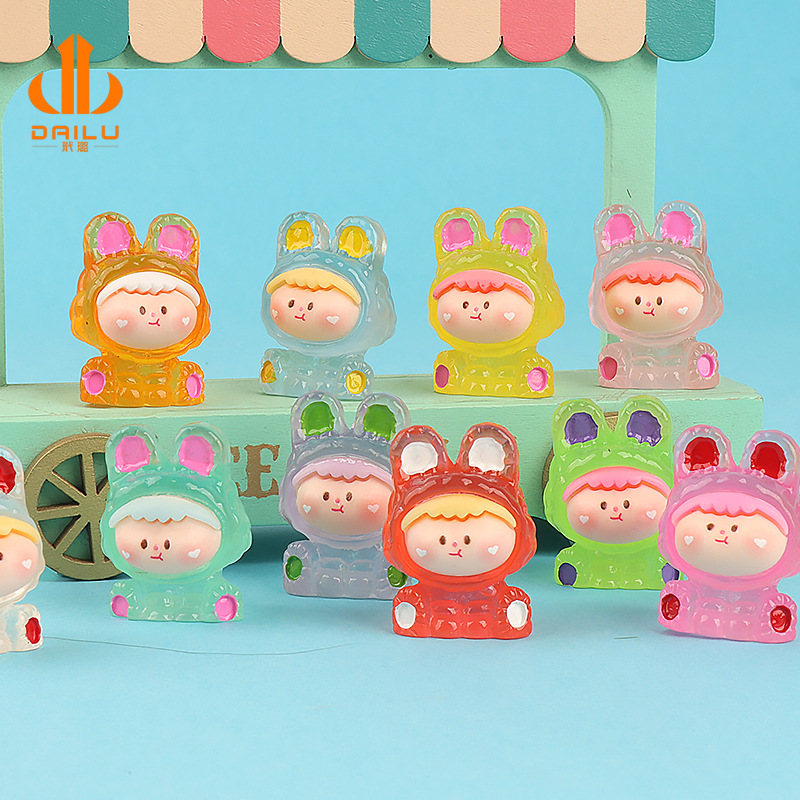 可爱卡通夜光莉莉丝树脂立体拆盲袋公仔桌面摆件潮玩手办模型新款详情5