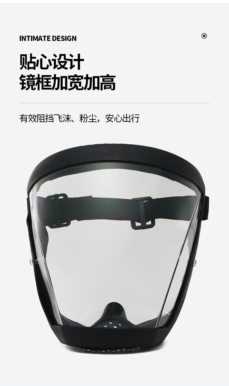 全脸高清防雾多功能防护面罩打农药电焊防尘泼水节漂流打水仗面罩详情6