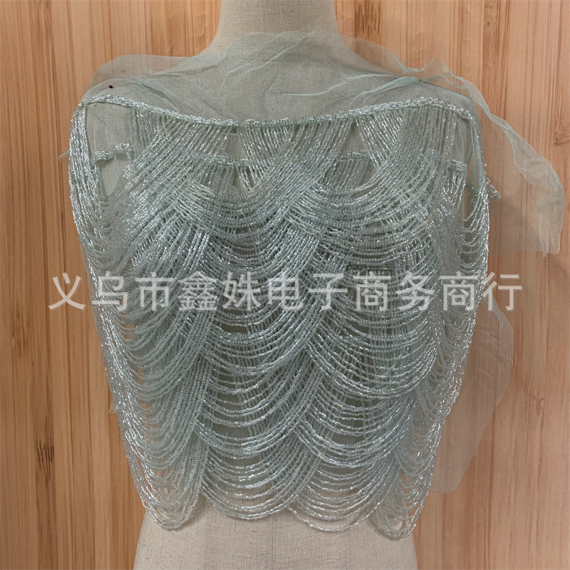 New tassel clothing, wedding dresses and evening gowns, handcrafted tassel applique garments pic 5