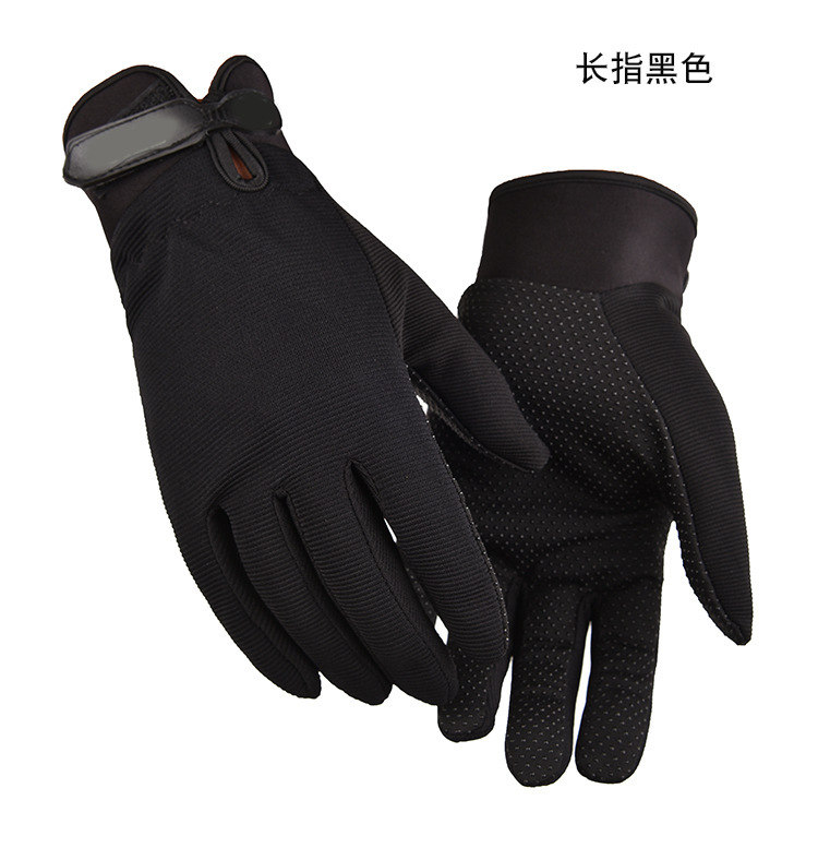 厂家春秋户外运动男士手套户外登山防护止滑健身骑行半指运动手套详情15