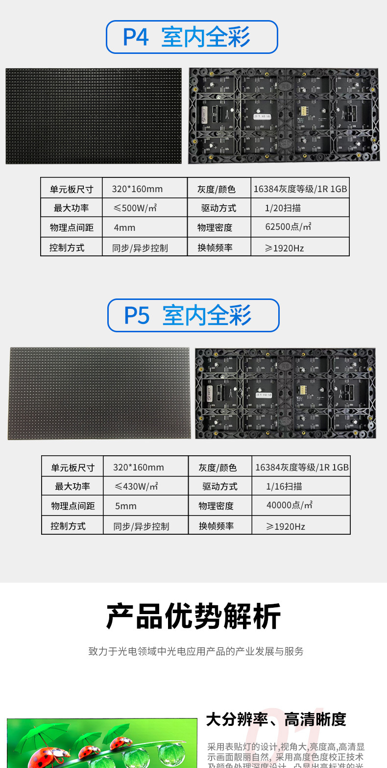 COB小间距超薄箱体屏幕显示屏ledP1.25P1.53P1.86直播间led显示屏详情6